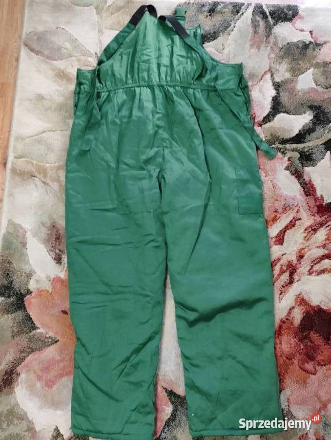 Ogrodniczki robocze ocieplane męskie zielone BHP Odzież i bielizna męska Wrocław
