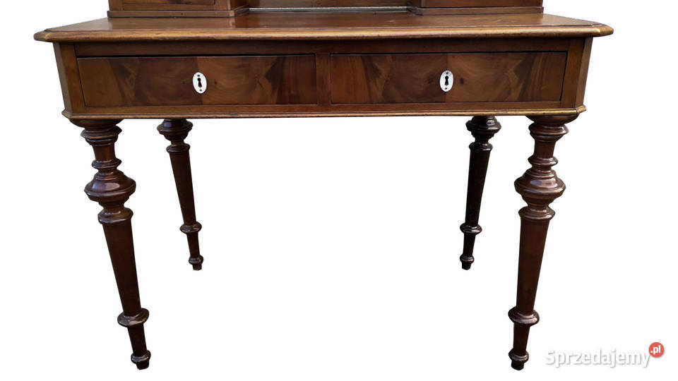 BIURKO Z PRAKTYCZNĄ NADSTAWKĄ XIX W Antyki, Sztuka, Kolekcje zachodniopomorskie