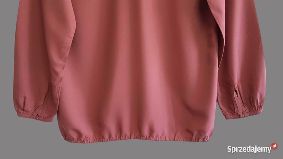 Damska elegancka bluzka różowa z długim rękawem Rozmiar 36(S) Chrzanów
