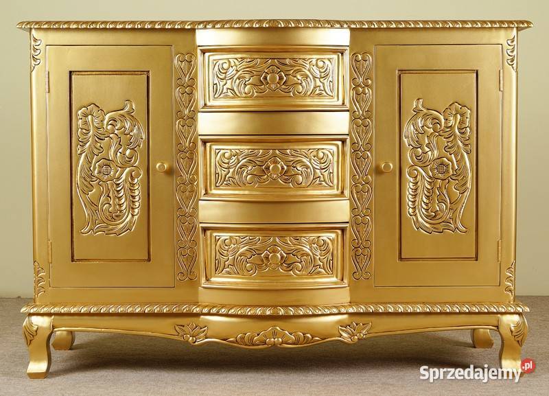 Nowa Komoda Szafka Złota 120 rokoko barok 78324 wielkopolskie Września sprzedam