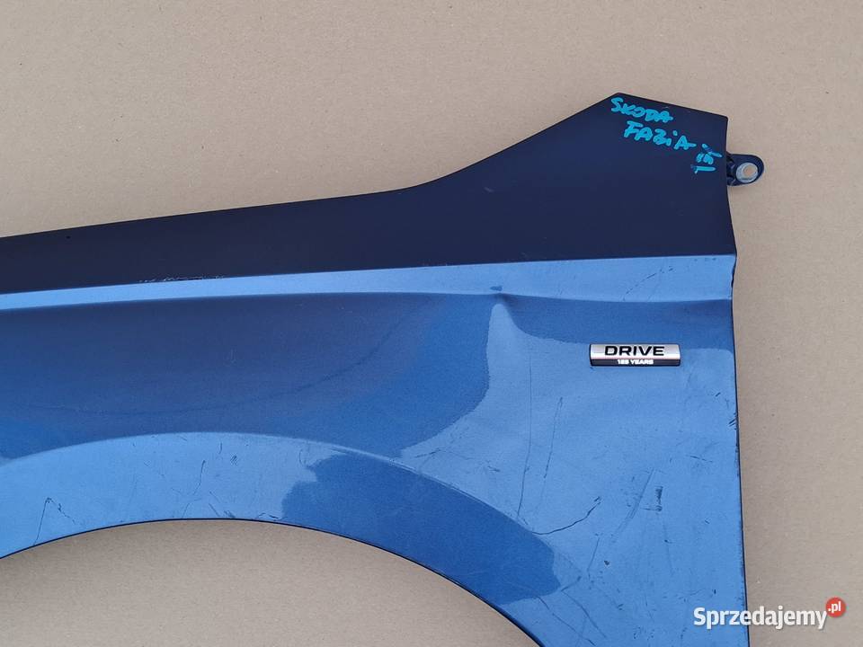 SKODA FABIA III 3 BŁOTNIK LEWY PRZÓD PRZEDNI Bieleń