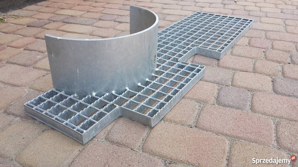 Stopnie schodowe metalowe 1200x270 kraty wema Podłogi i schody Konin