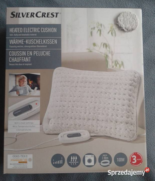 PODUSZKA grzejąca elektryczna 100W miękka GRUBA Dom i Ogród Wołczyn