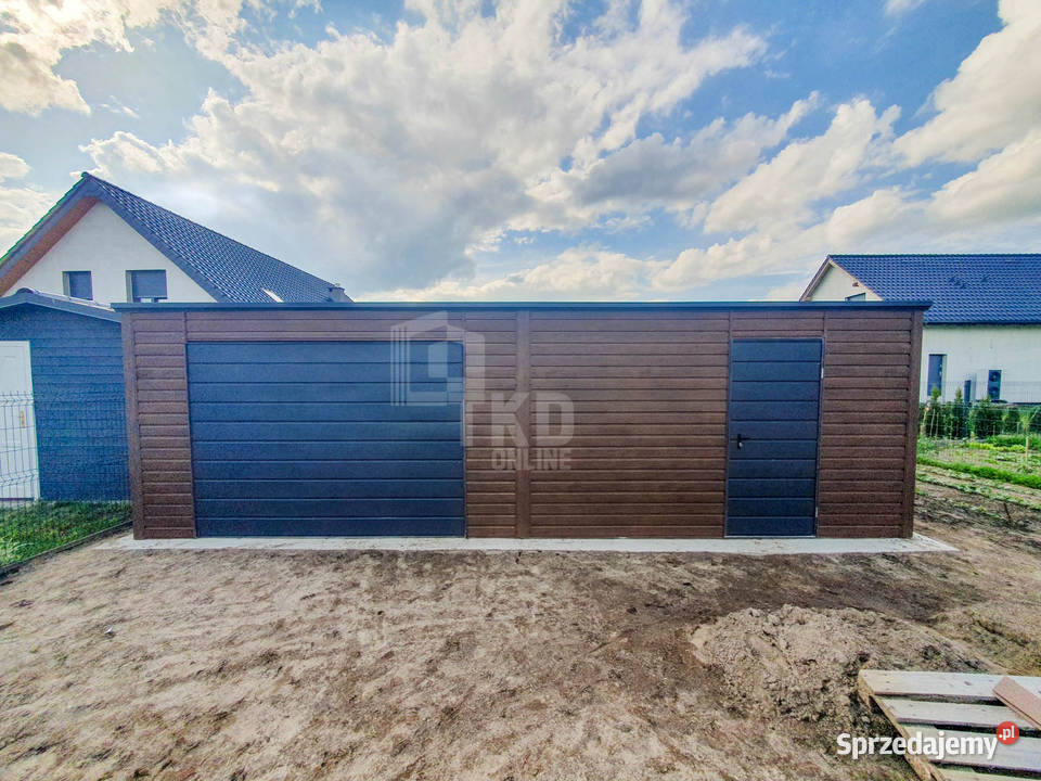 Garaż Blaszany 8x6m Brama Uchylna Drzwi Sprzedaż Toruń
