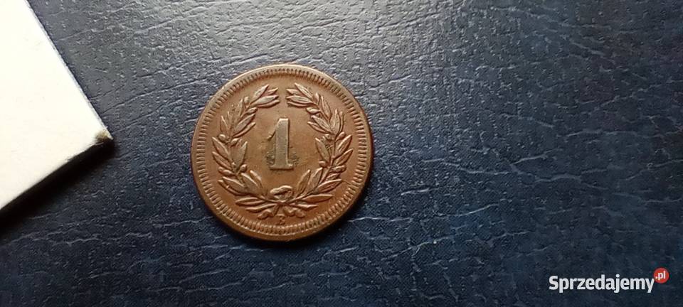 Stare monety 1 rappen 1868 Szwajcaria Lesko sprzedam