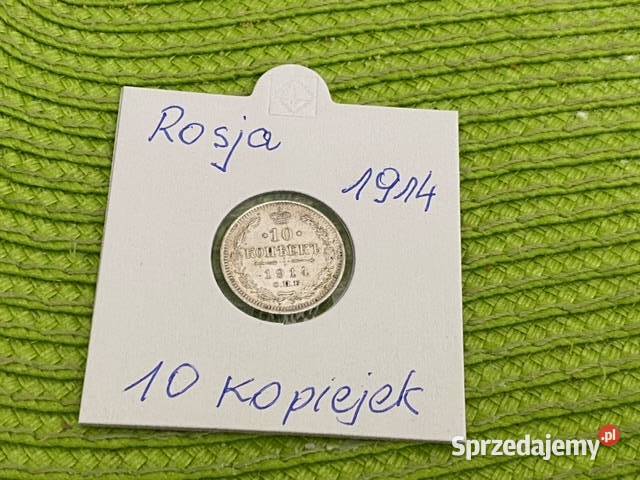 moneta srebrna Rosji carskiej z 1914r Łomża sprzedam