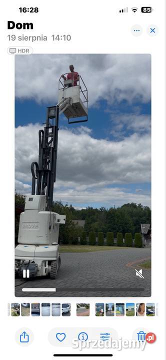 Podnośnik koszowy JLG Groove Toucan 1010 Koła małopolskie Szarwark sprzedam