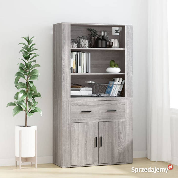 Szafka ścienna szary dąb sonoma 80x33x80