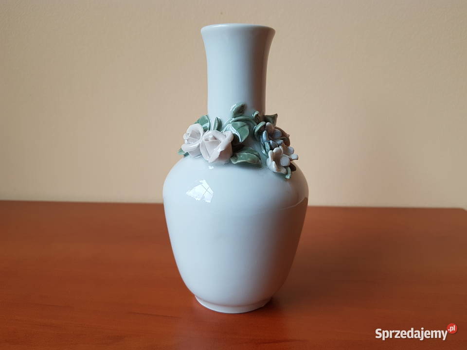 Sygnowany porcelanowy wazonik BOGUCICE porcelana Dąbrowa Górnicza