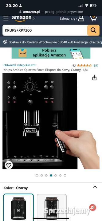 Ekspres Krups Arabica Quattro Force EA810110 Wrocław sprzedam