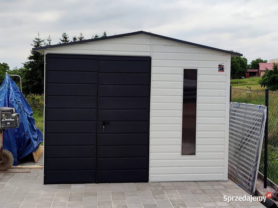 Domek ogrodowy 3x3m białyciemny grafit matowy Puławy