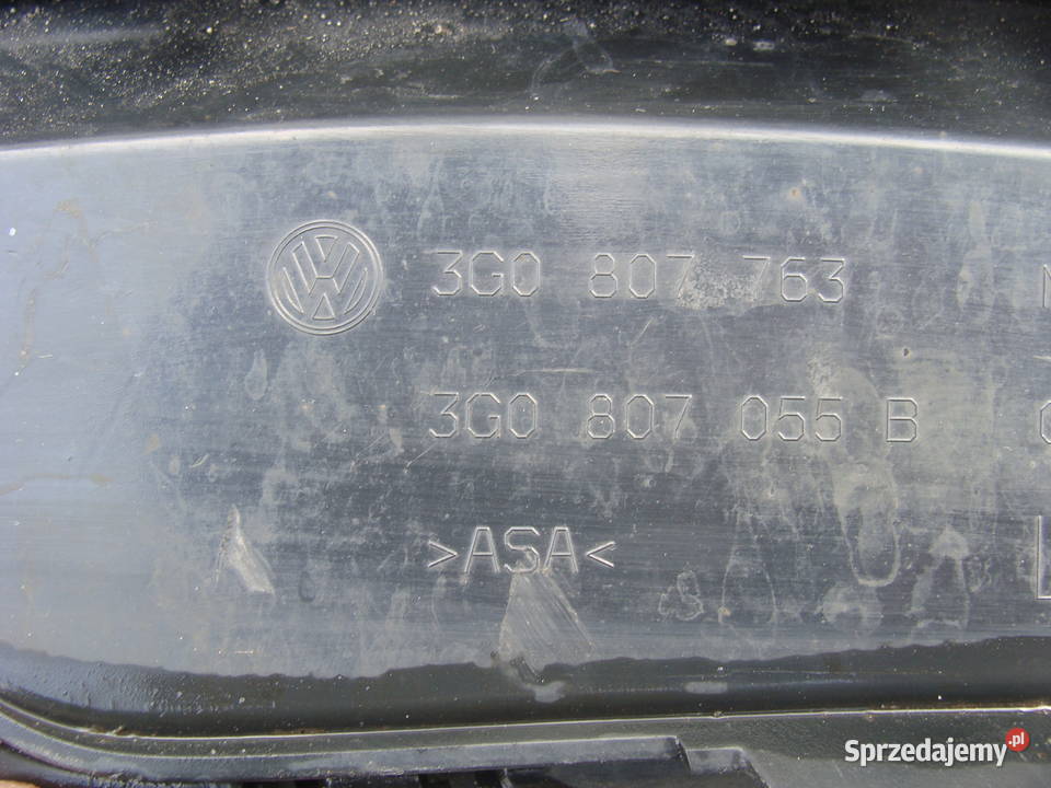 VW Passat B8 Zaślepka Atrapa Lewa Zderzaka
