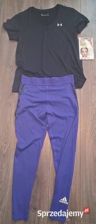 NOWY komplet ADIDAS UNDER ARMOUR legginsy czarny Łódź