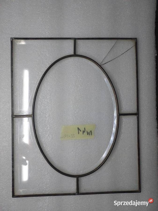 41 Witraż frontu zegara szafki szkło fazowane