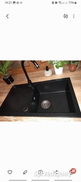 Zlewozmywak jednokomorowy granitowy czarny z Piotrków Trybunalski