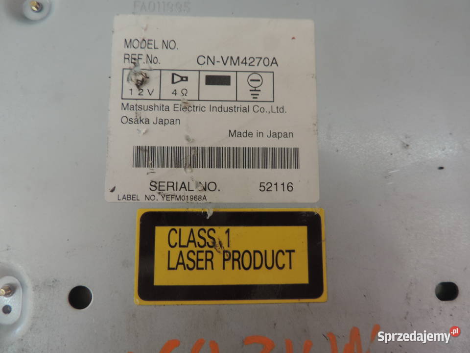 MAZDA 6 GG CZYTNIK DVD NAWIGACJI CNVM4270A małopolskie