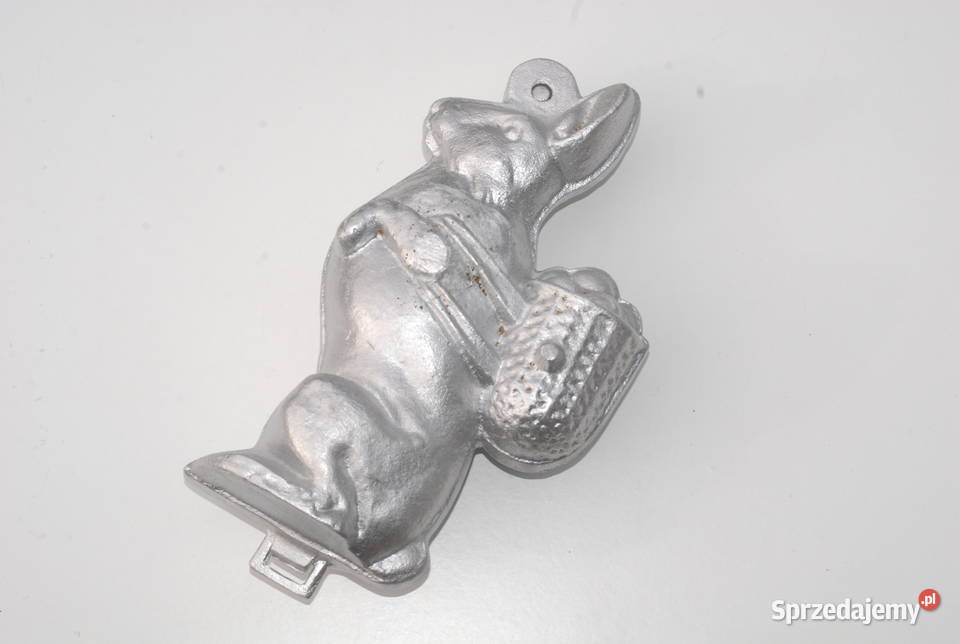 Stara duża forma do ciasta zając zajączek królik Cieszyn