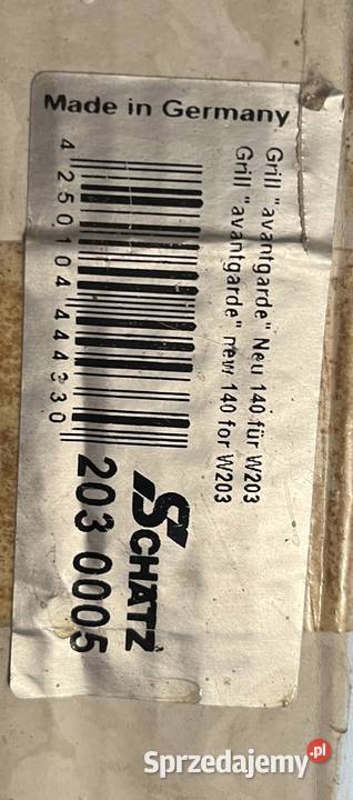 Grill SCHATZ Avantgarde Mercedes W203 CKlasa Atrapy pomorskie Gdynia