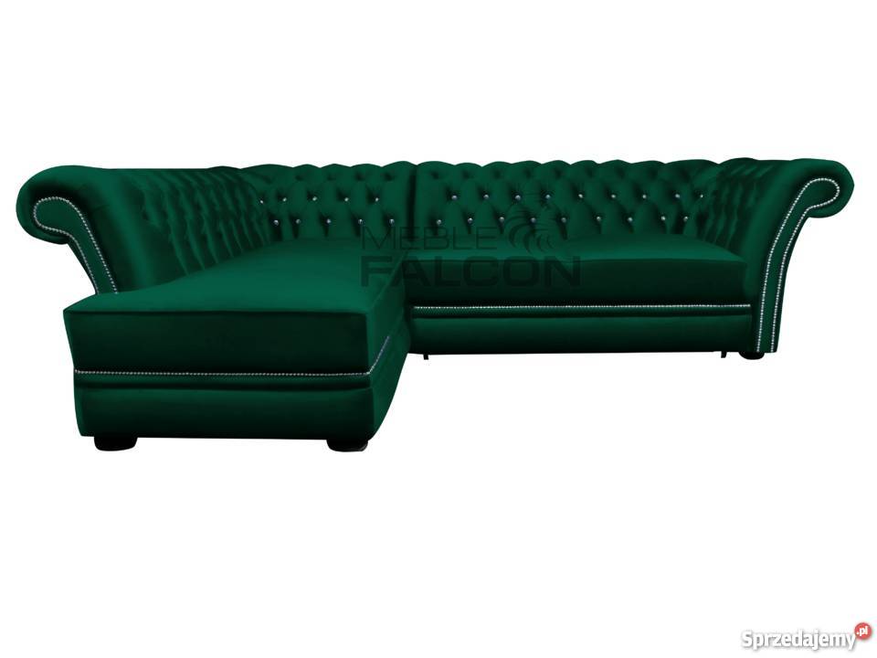 Pikowany narożnik Chesterfield Juliett fspania Łóżka, wersalki i sofy Warszawa