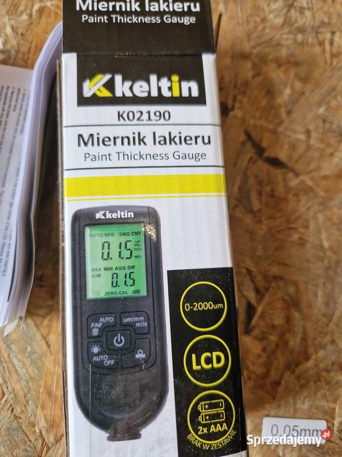 Miernik grubości lakieru LCD tester powłoki Mierniki elektryczne Głogowa