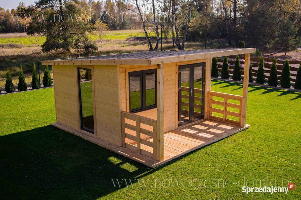 Drewniany domek ogrodowy Ibiza 3 wym 4x4m Dom i Ogród Kraków
