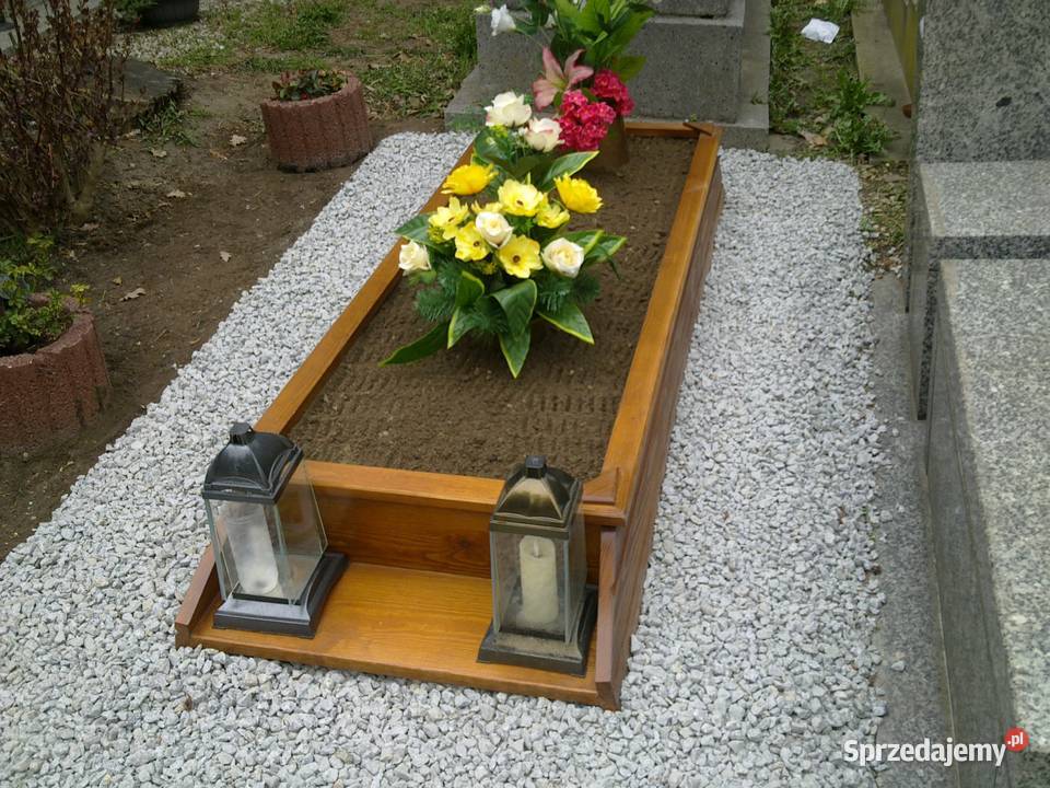 Obudowa grobu obrzeże pomnik tymczasowy rama Wrocław
