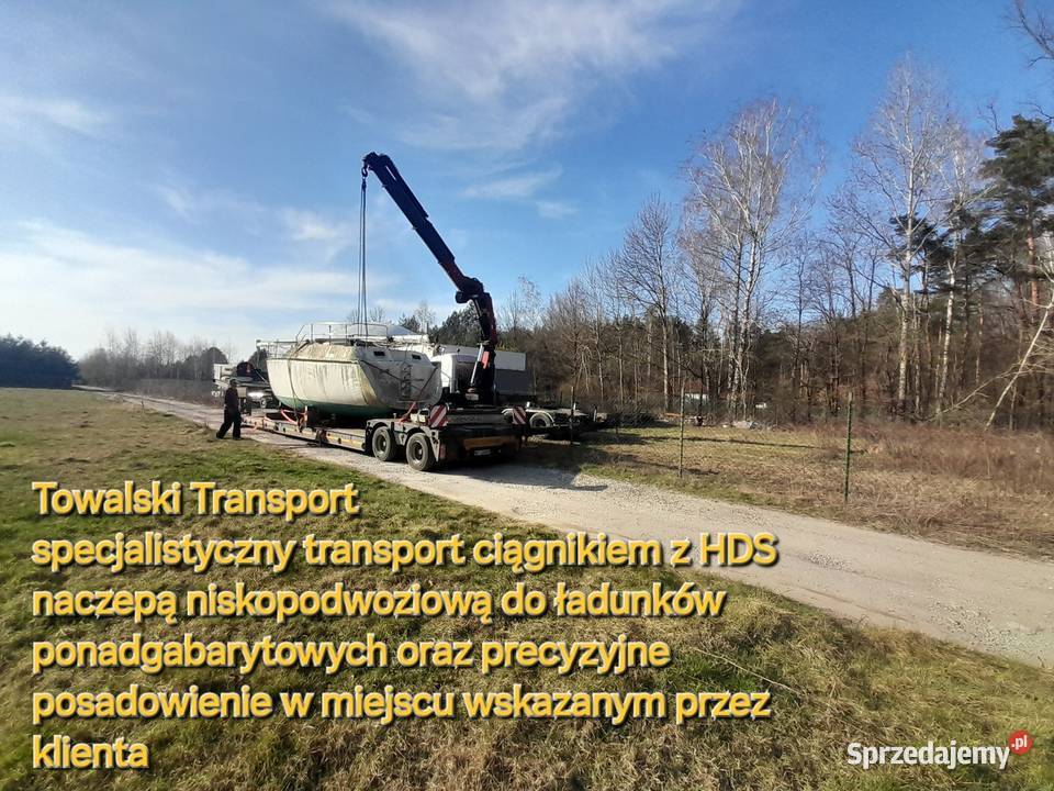 Transport HDS niskopodwoziowe ponadgabarytowy Warszawa
