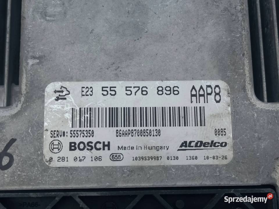 Opel Astra J 20 CDTI STEROWNIK KOMPUTER SILNIKA Przemęt
