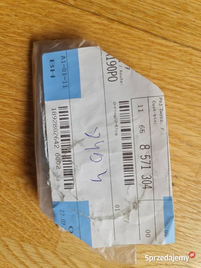 Oringi układu ssącego Bmw 11 65 8 571 304 kujawsko-pomorskie Bydgoszcz
