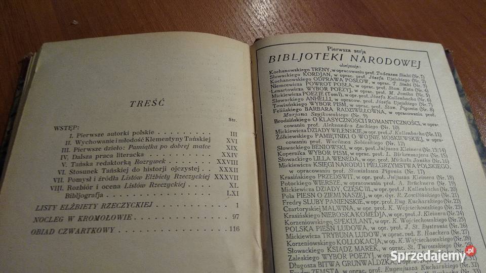 Listy Elżbiety Rzeczyckiej Nocleg w Kromołowie i Rok wydania 1927 Proza i poezja pomorskie Gdańsk