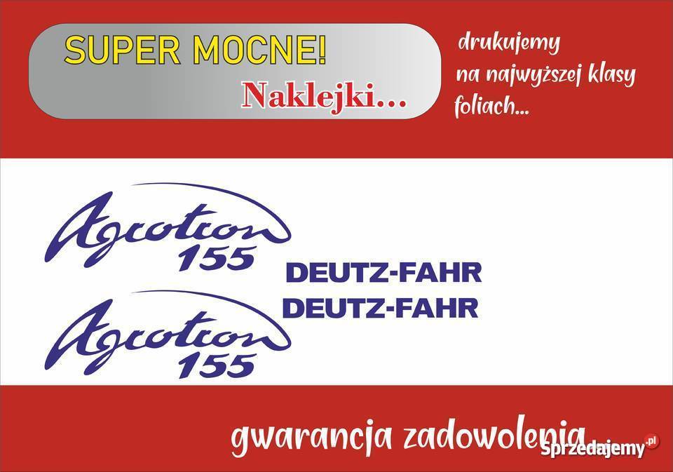 naklejki deutz agrotron 155 Jeżewo