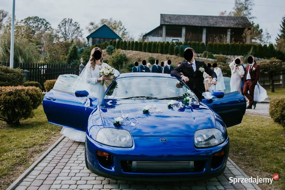 Toyota Supra do ślubu Wynajem samochodu do ślubu Boreczek