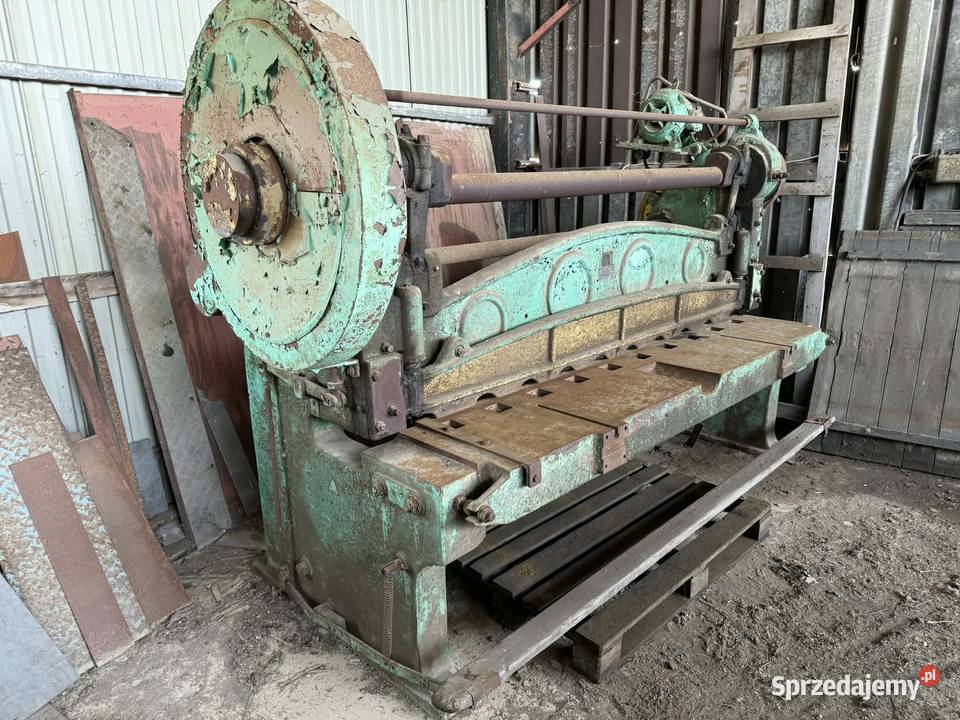 Gilotyna do cięcia blachy grubość do 5mm Gotkowice sprzedam