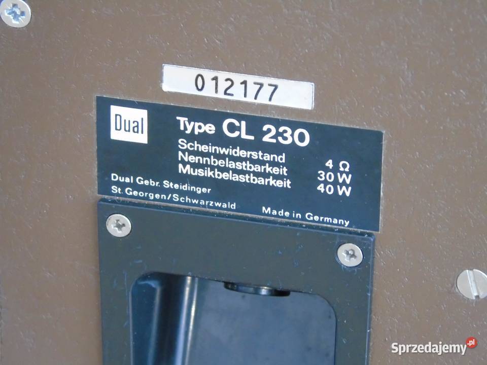 DUAL CL230 świetne kolumny Stereo Vintage Retro podkarpackie