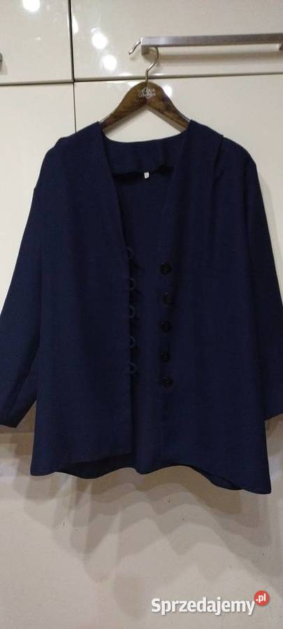 Żakiet damski w kolorze granatowym kolorowy Lublin