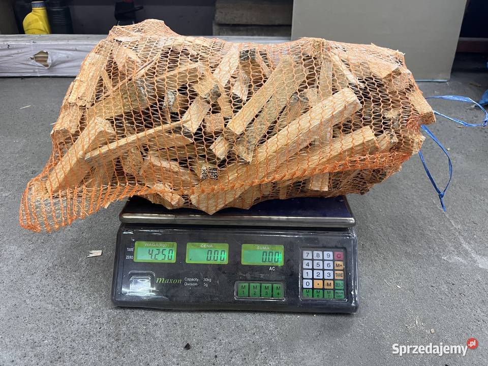 Drewno opałowe workowane rozpałka Świecie sprzedam