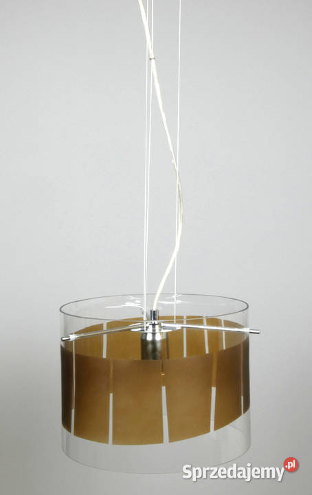 Lampa wisząca AMUNDEBO design szkło z brązowym Nowe