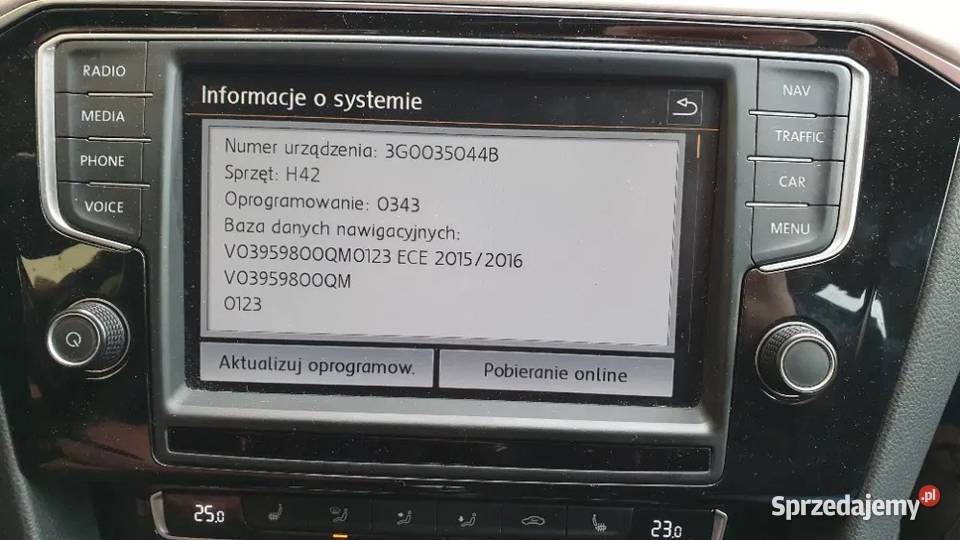 VW Radio POLSKIE Menu USA Konwersja Arteon