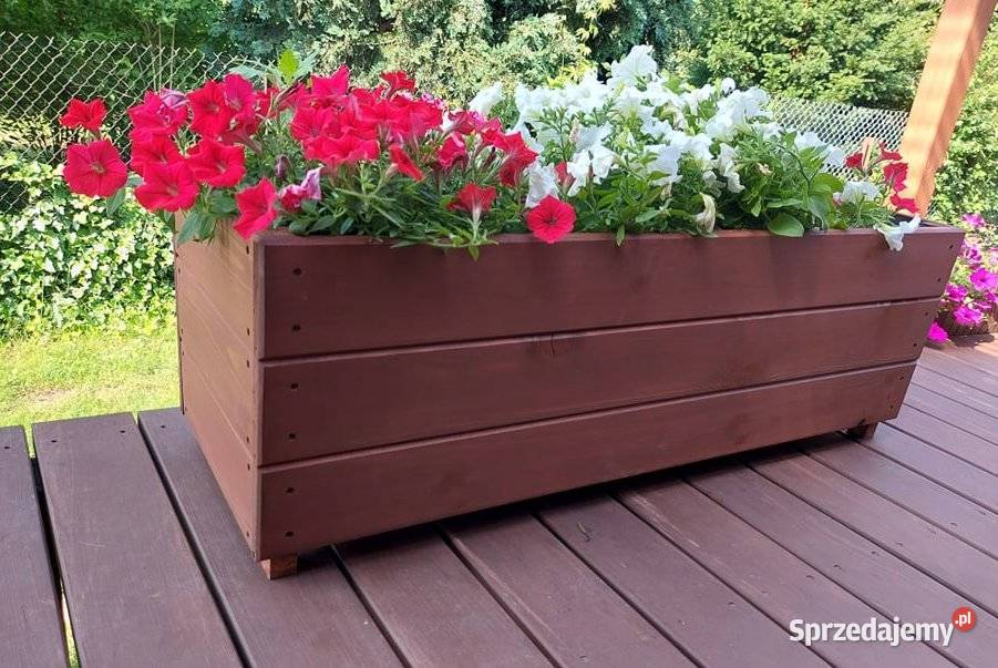 Donica drewniana ogrodowa 100x40x40 Ogród Radomsko