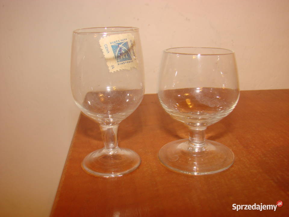 kieliszki barowe PRL Porcelana i szkło Pruszcz Gdański
