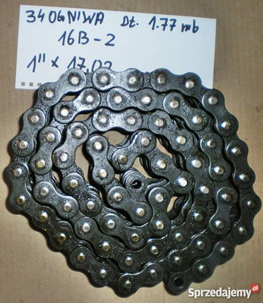 Łańcuch rolkowy dwurzędowy 16 B2 1 x 1702 mm sprzedam