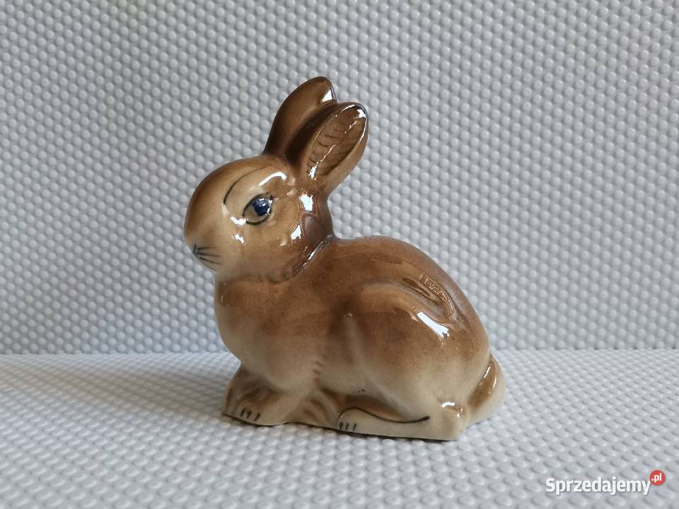 Stara figurka porcelanowa Królik Zając porcelit Katowice sprzedam