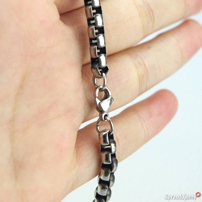 Łańcuszek splot pancerka z czystej stali Starachowice