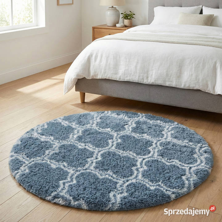 Dywan okrągły do salonu shaggy DECOR Opole