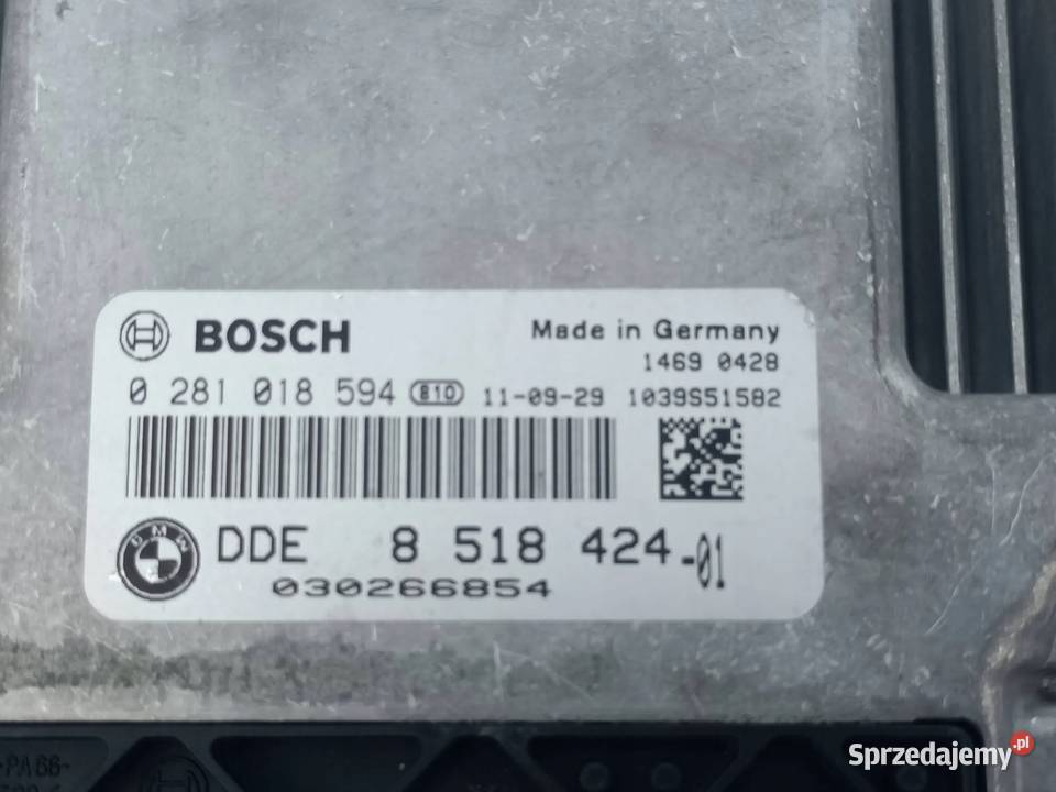BMW 1 F20 F21 20D STEROWNIK KKOMPUTER SILNIKA osobowe Komputery Przemęt