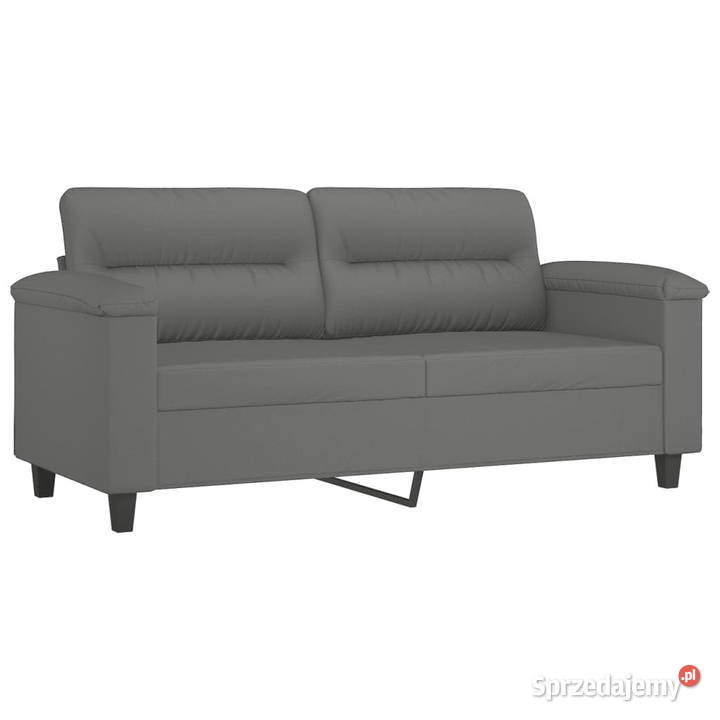 2osobowa sofa z poduszkami ciemnoszara 140 mazowieckie Warszawa