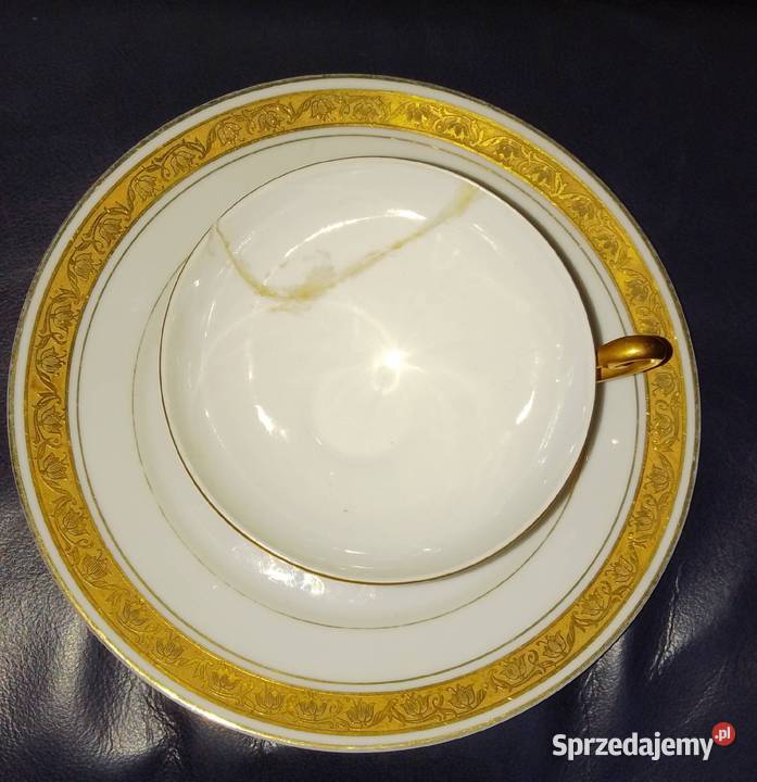 Filiżanka i talerzyk Giesche kujawsko-pomorskie Nakło nad Notecią