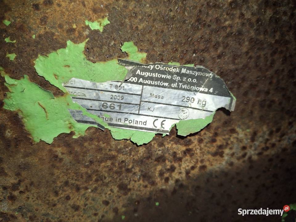 Zamiatarka ciągnikowa POM Augustów podkarpackie Baranów Sandomierski