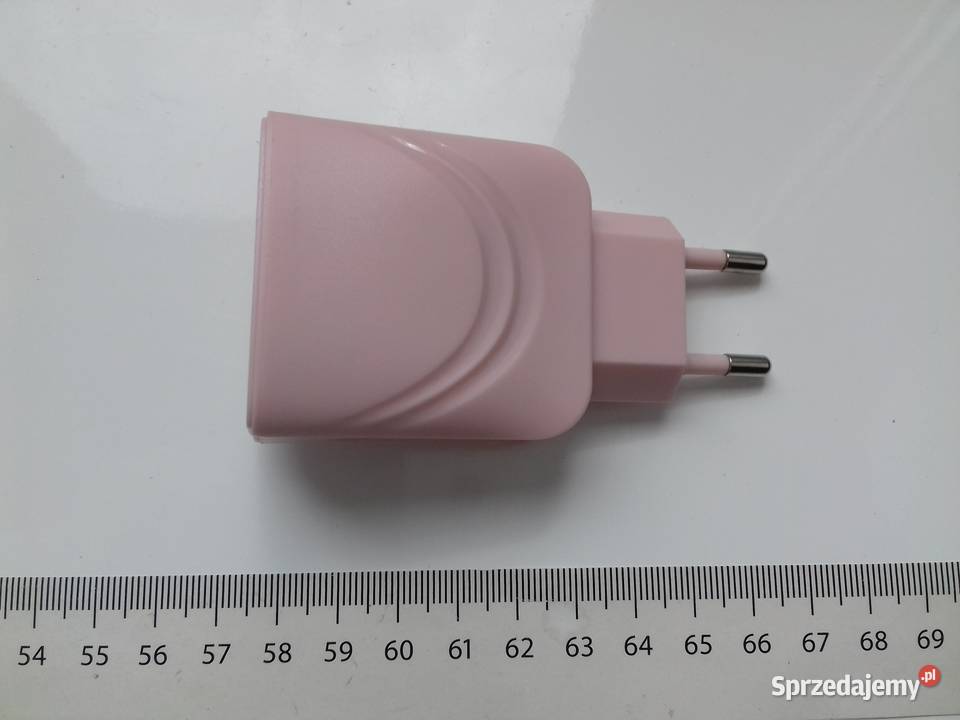 Ładowarka 3xUSB 230V różowa NOWA 5V 1A 5Wat Bydgoszcz