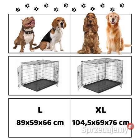 Metalowa duża klatka psa kota zwierząt kojec Warszawa
